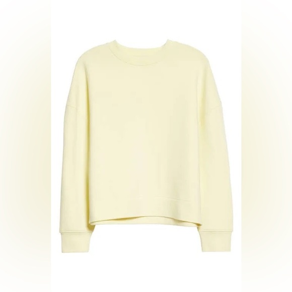 vince lemon yellow boxy pullover - Picture 2 of 7